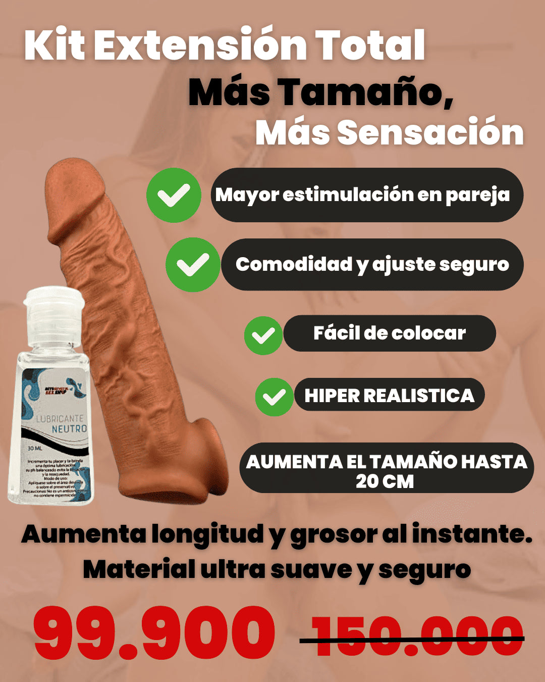 LLEVATELO CON LUBRICANTE Y ENVIO GRATIS